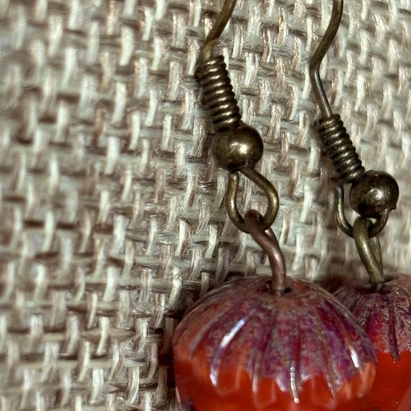 Autumn/Fall Pumpkin Earrings - NWT - Picture 7 of 9